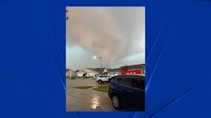 Tornado aftermath in Merrillville Indiana