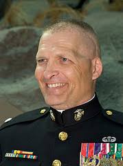 In spite of the severity of his injuries, Lt. Colonel Tim Maxwell is still capable of smiling as he continues to fight the good fight. - col-tim-maxwell-dress-blues