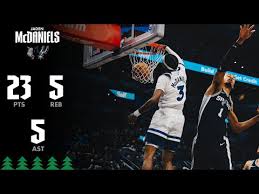 Jaden McDaniels Scores 23 Points at Spurs | 01.17.26