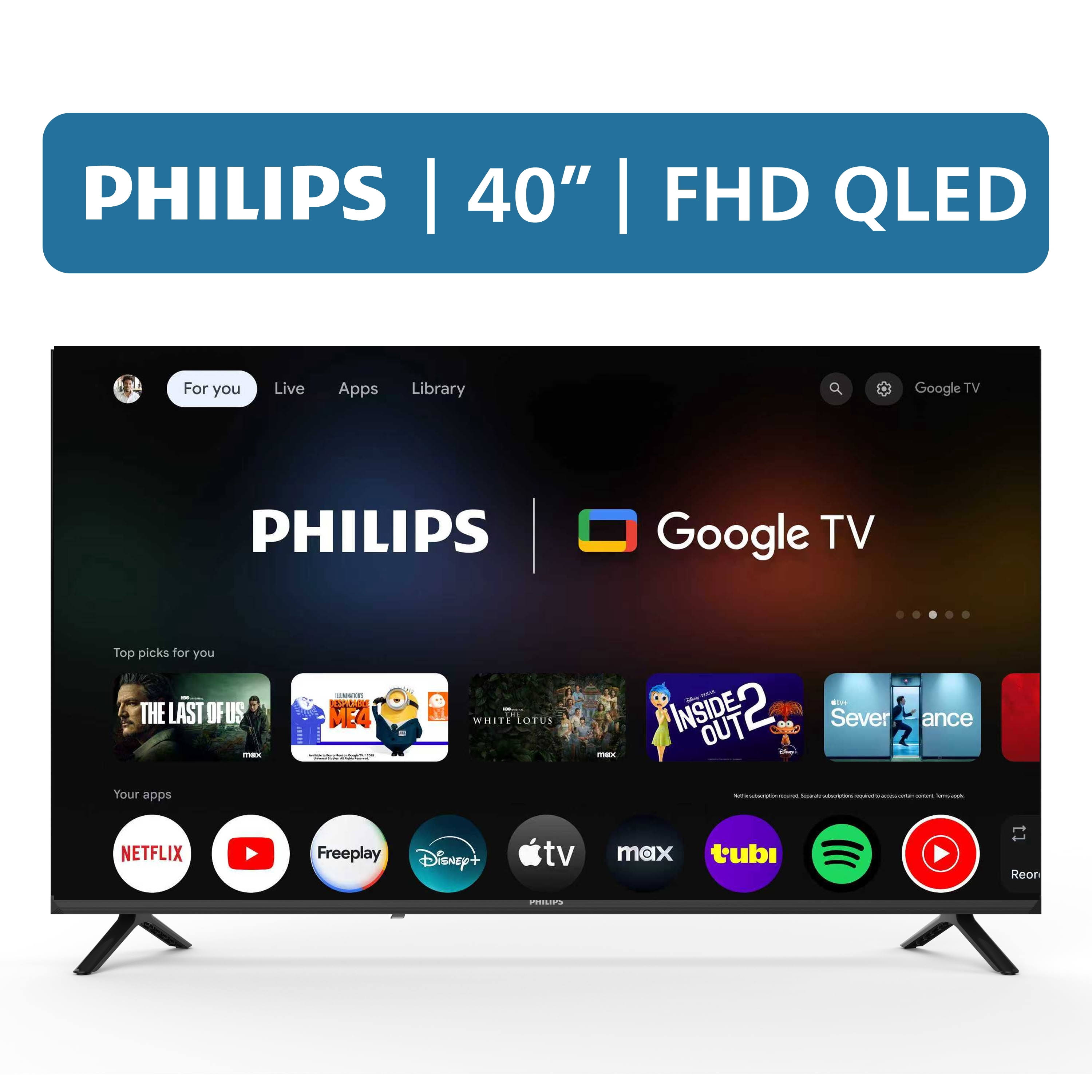 Philips 40" Class Qled FHD Google Smart TV