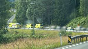 Front mot front på E16 i Ringerike – veien er gjenåpnet