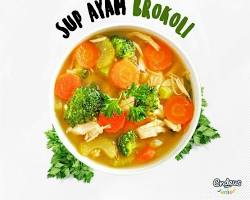 Gambar Sup Ayam Brokoli