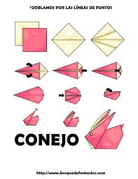 Resultado de imagen de COMO HACER UN CONEJO DE ORIGAMI