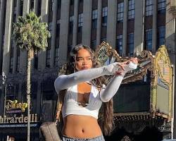 woman wearing a streetwear outfit