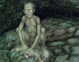 Image result for images of gollum from the first edition of the hobbit