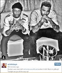 Image result for what is happening between chris brown and wizkid