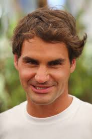 Roger Federer of Switzerland speaks to media at Lone Pine Koala.