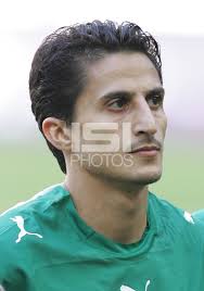 Nawaf Al Temyat of Saudi Arabia. Saudi Arabia and Tunisia played to a 2-2 tie in their FIFA World Cup Group H match at FIFA World Cup Stadium, Munich, ... - WCBJS140606520