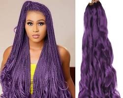 Image de Purple Curly Braids