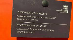 Da dogma a contratto di lavoro: la gaffe che ha reso virale l'“Assunzione di Maria” di Pitigliano