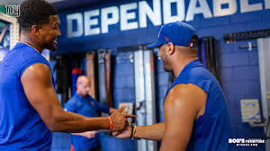 Russell Wilson and Jameis Winston Introduce Themselves to the Giants