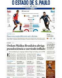 Esta é a capa do dia deste domingo, 19. Acesse e assine o jornal em estadao.com.br