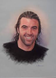 José Saez(Jugador de fútbol del Valenciennes,1ª División francesa) Pastel Paper Portrait - 4686746325064944