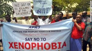 Image result for protest infront of southafrican embassy in Nigeria