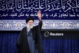 Iran's Supreme Leader Ayatollah Ali Khamenei attends a meeting in Tehran