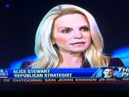 He sent a note this morning about the appearance there last night of &quot;Republican strategist&quot; Alice Stewart. Stewart is a deputy to Secretary of State Mark ... - 1304005782-alicestewart