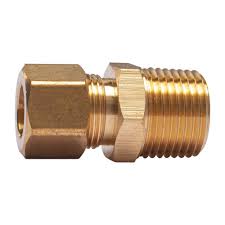 LTWFITTING 3/8 in. O.D. Comp x 3/8 in. MIP Brass Compression ...