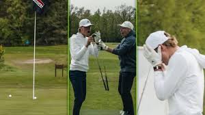 "Oooooh, tegen de pin": Mathieu van der Poel komt wel heel dicht in hole-in-one-challenge