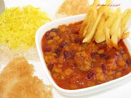 نتیجه تصویری برای خورش قیمه خلال و زرشک
