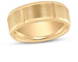 Image of Yellow Gold Wedding Band for men