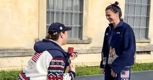 Olympians Hilary Knight and Brittany Bowe engaged at Milan Cortina Games