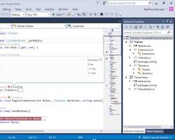 Image of coding in Visual Studio 2017 Enterprise