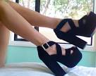 Wide fit black pumps