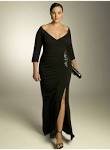 Images correspondant robe longue noire grande taille pas cher