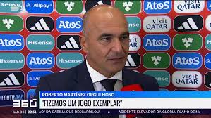 Roberto Martínez orgulhoso. "Fizemos um jogo exemplar"