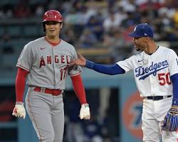 Image of Shohei Ohtani at Dodger Stadium