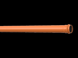 Orange-Brown (Brick) Colour Pipes with EPDM Pressure Seal ...