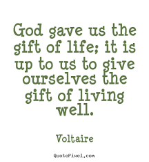 Make personalized picture quotes about life - God gave us the gift ... via Relatably.com