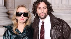 Aaron Taylor-Johnson and Sam at Paris Fashion Week