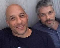 Image of Vin Diesel and his twin brother Paul Vincent