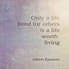 Quote #75 - Only a life lived for others is a life worth living ... via Relatably.com