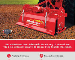 Hình ảnh về Dàn xới Mahindra Gyrovator làm việc trên ruộng