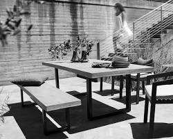 Image of Concrete outdoor furniture