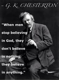 Image result for chesterton going to church doesn't make you a christian