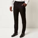 Slim fit black trousers men