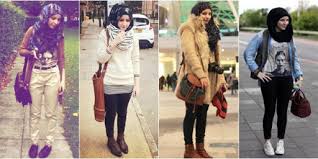 Hasil gambar untuk hijab yang cocok untuk cewek tomboy
