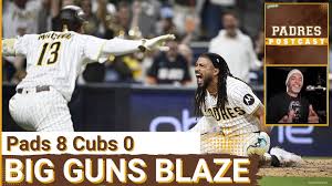PADRES POSTCAST: San Diego PADRES WIN GAME 1 IN 8-0 BLOWOUT! Michael King Nearly No-Hits Cubs, Manny Machado & Fernando Tatis Jr. Go Deep for PADS