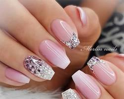 Image of Glitter Nails nail art design