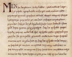 Image of Old English manuscript