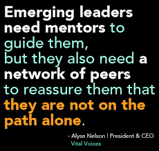quote from @Vital Voices new book. &quot;Emerging leaders need mentors ... via Relatably.com