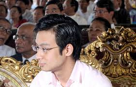 Than Shwe, Myanmar, Burma, cronies, media, censorship, Rangoon. Poe La Pyae, grandson of former dictator Than Shwe, is seen at the opening of a new hospital ... - Nay-Shwe-Thway-Aung