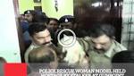 Police Rescue Woman Model Held