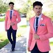 Pink blazer men