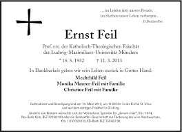 Ernst Feil ist tot « KMF im ND, Region München