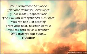 Retirement Poems for Teacher: Happy Retirement Poems for Teachers ... via Relatably.com