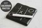 Chalkboard coasters